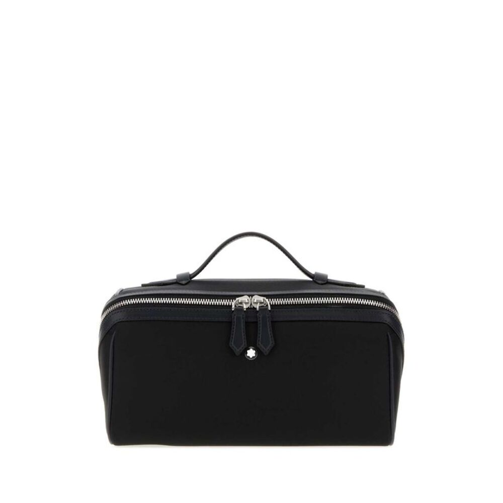 Montblanc Men Black Canvas Handbag